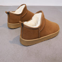Women's Plush Thermal Snow Boots Anti-slip Wear-resistant Flat O