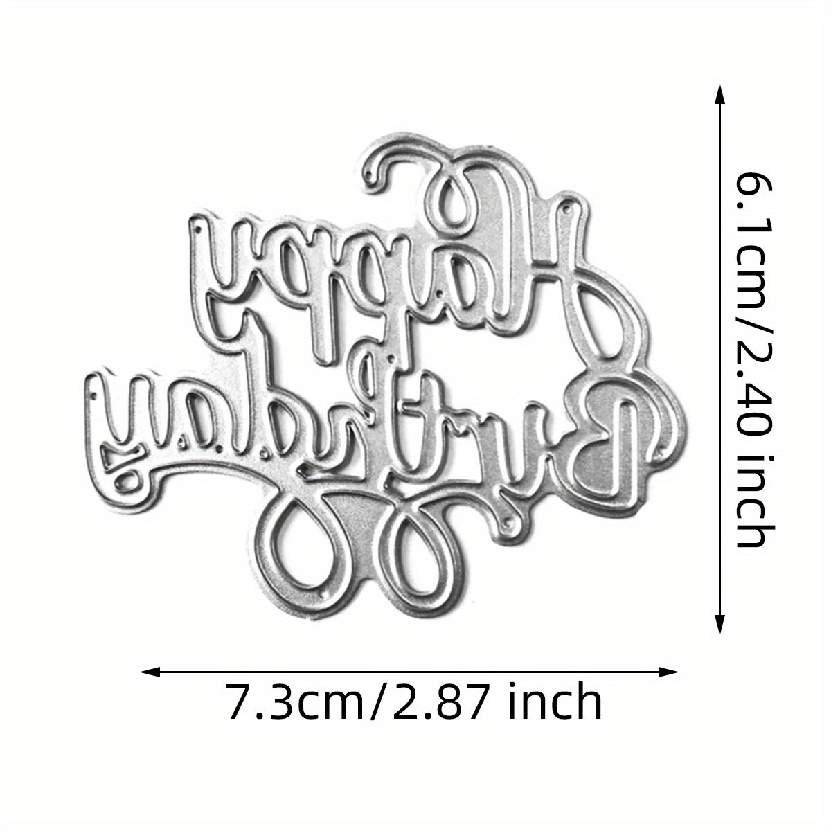 Happy Birthday Letter Cutting Thin DIY Embossing Mold