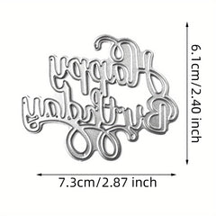 Happy Birthday Letter Cutting Thin DIY Embossing Mold