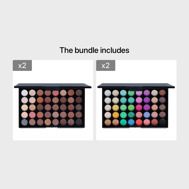 40 Colors Eye Makeup Palette Matte Shimmer Metallic Eyeshadow Palette