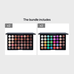 40 Colors Eye Makeup Palette Matte Shimmer Metallic Eyeshadow Palette