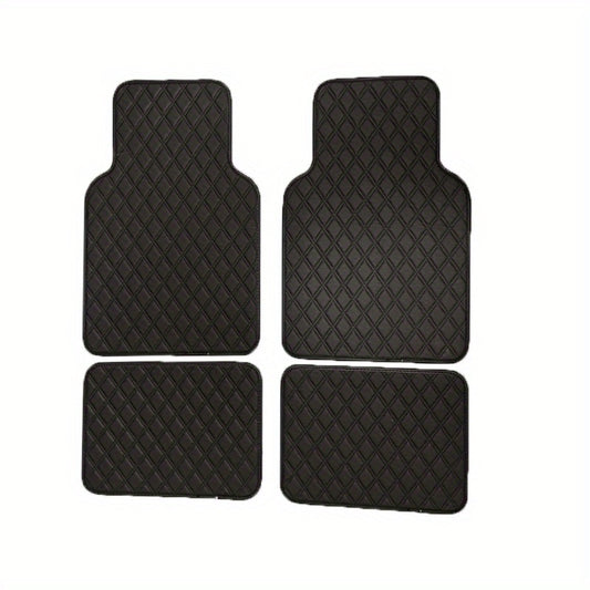 4pcs Waterproof Leather Car Floor Mats Full Set Auto Carpet Accessories