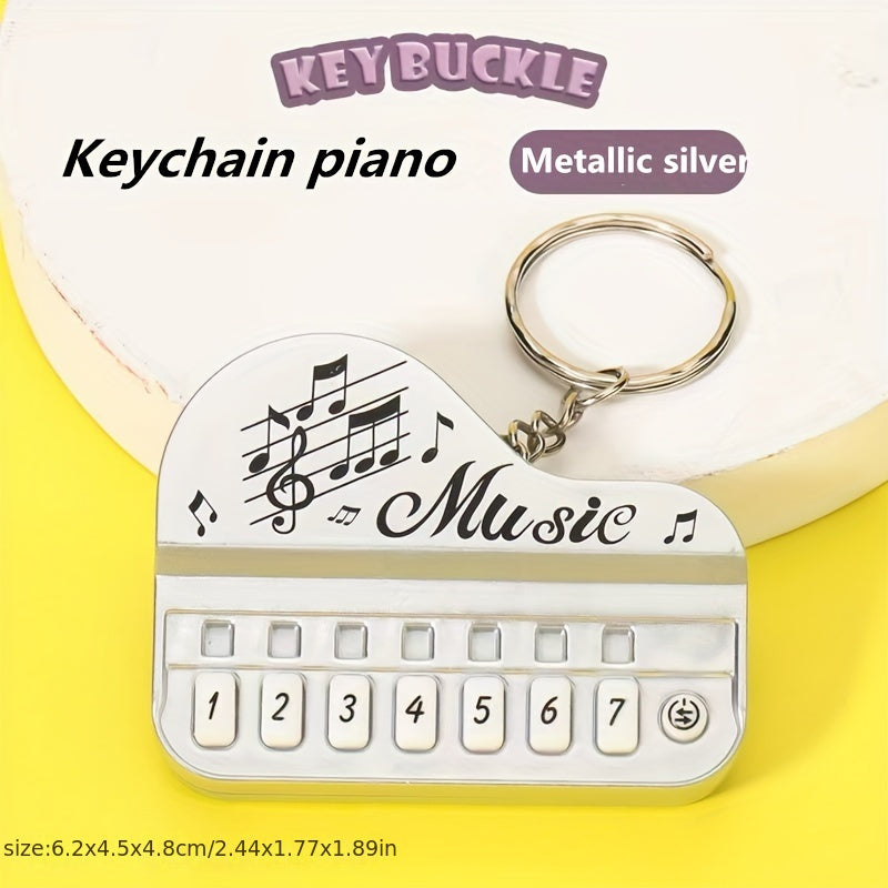 Mini Electronic Piano Keychain Pendant Music Toy Gift