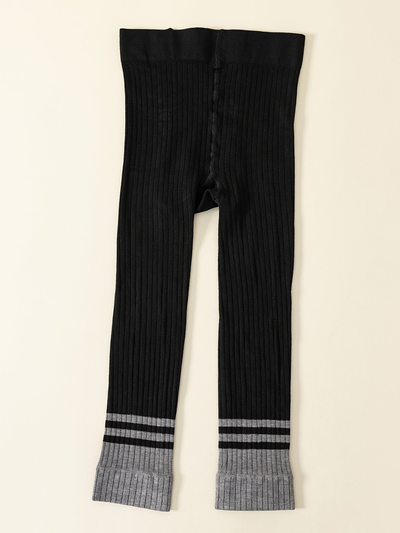 Girls Striped High Elasticity Leggings