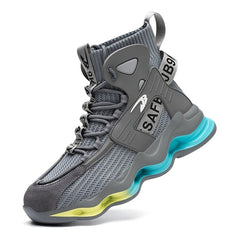Men's Steel Toe Work Safety Boots Puncture Proof Anti skid Shoes