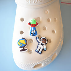 12Pcs Cartoon Alien Shoe Charms for Clog Sandals