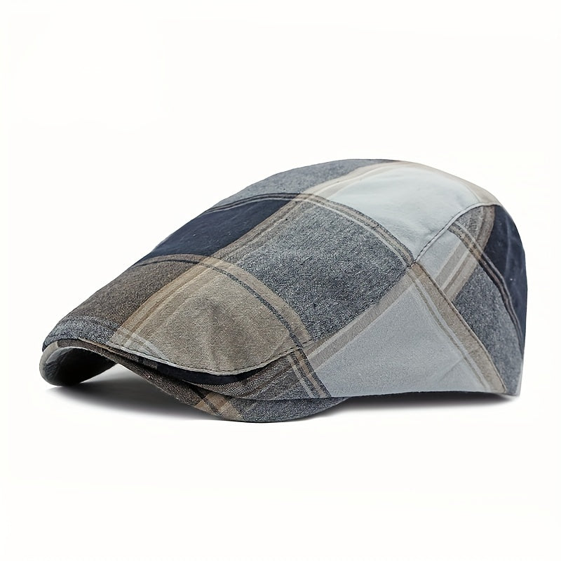 Retro Plaid Beret For Men And Women