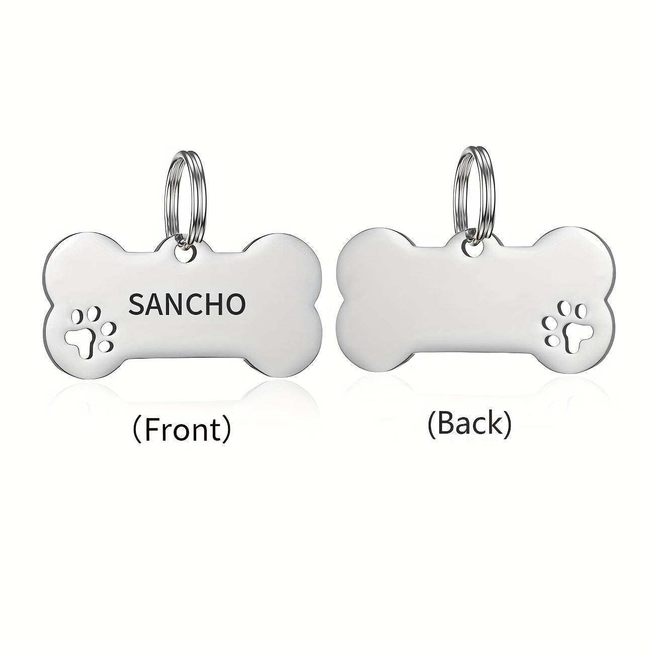 Engraved Dog Tag with Name and Phone - Custom Pet ID