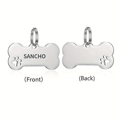 Engraved Dog Tag with Name and Phone - Custom Pet ID