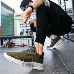 Men's Striped Lightweight Casual Shoes for Traveling Hiking