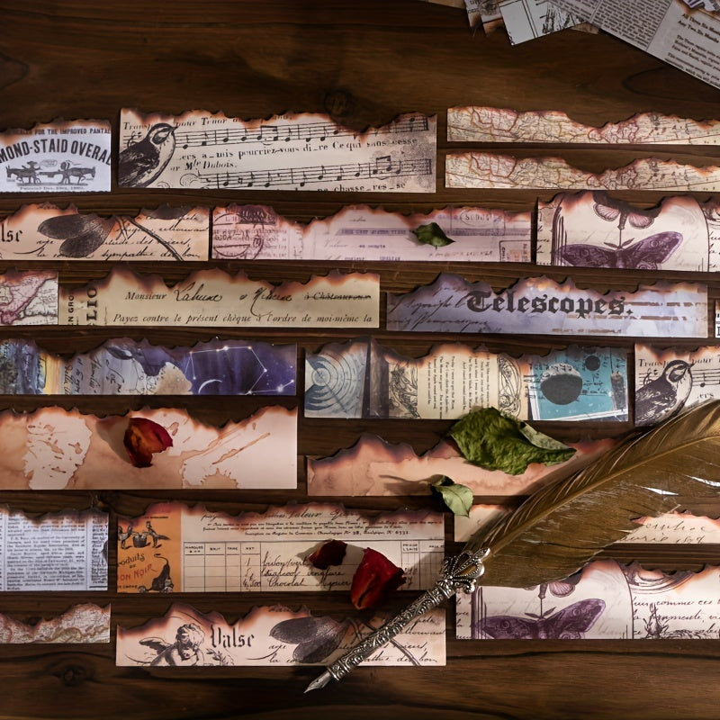 20pcs Renaissance Newspaper Stickers DIY Decorative Journal Scrapbook