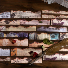 20pcs Renaissance Newspaper Stickers DIY Decorative Journal Scrapbook