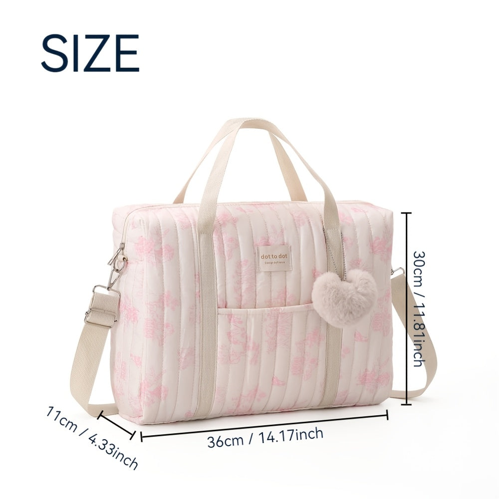 Floral Mommy Bag - Versatile Storage, Two Styles, Essential for Youngsters