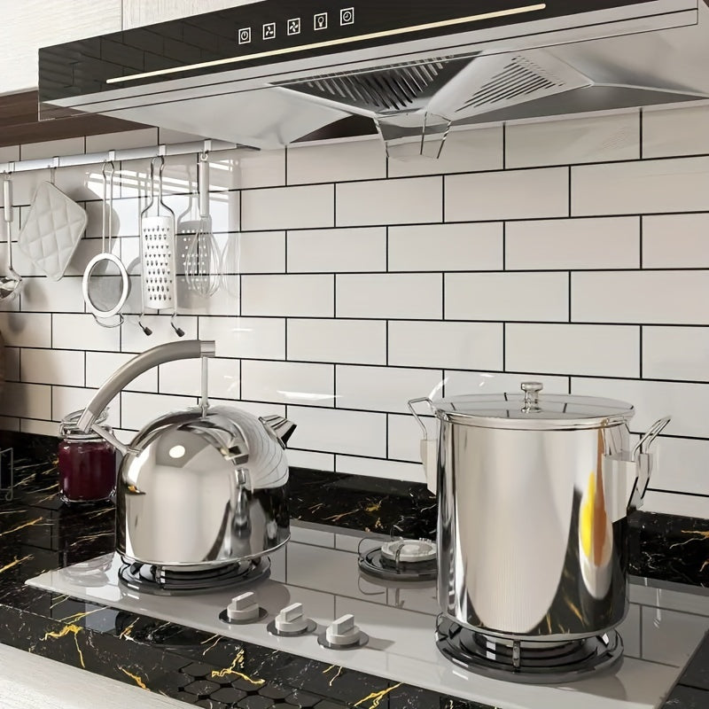 Glossy Self-adhesive Waterproof Wall Paper for Kitchen Living Room
