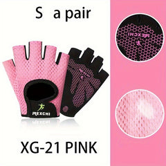 Half Finger Fitness Gloves Non slip Breathable Workout Gloves Hand Potection