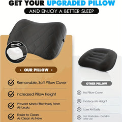 Ultralight Camping Pillow Neck Lumbar Support Removable Cover