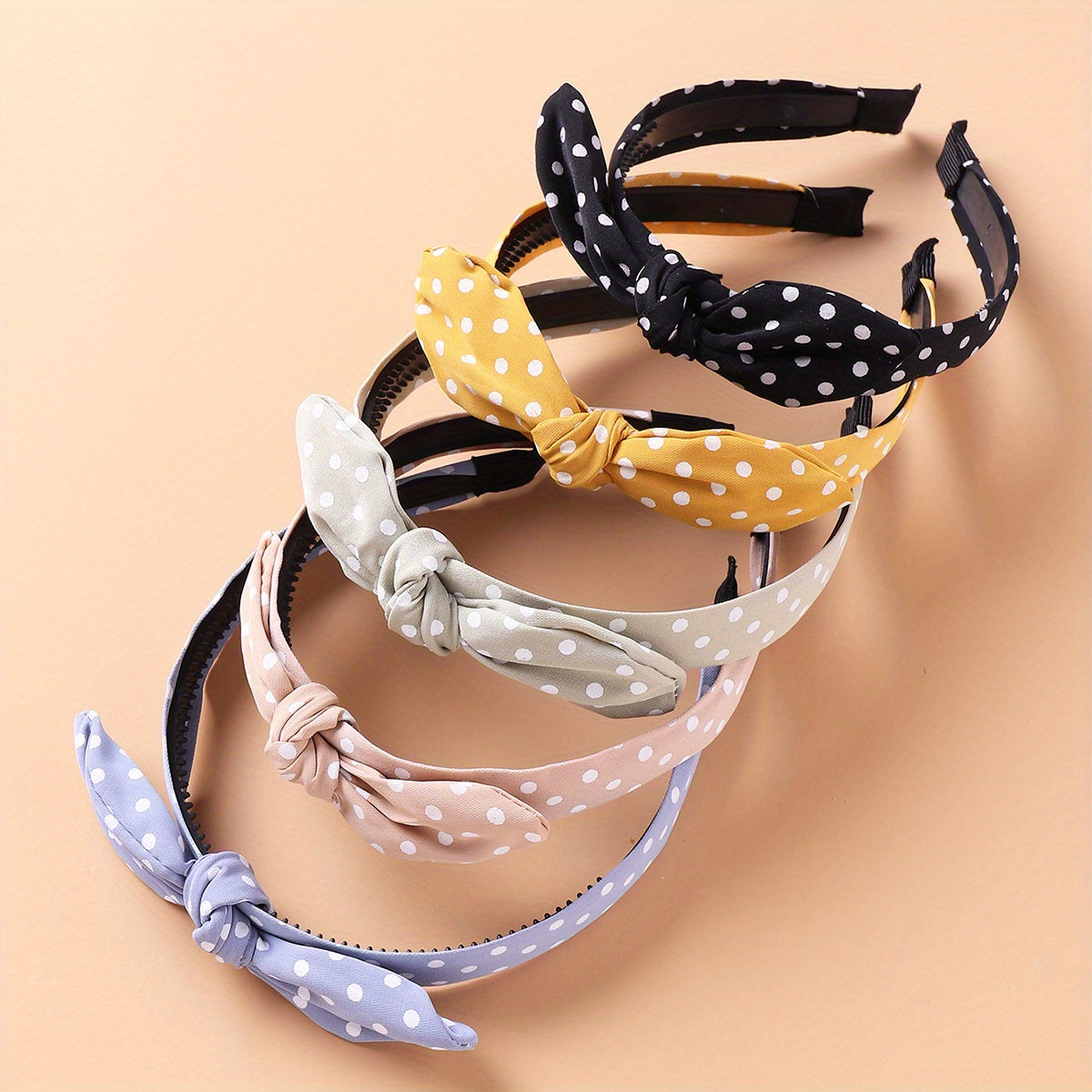 10pcs Polka Dot Heart Floral Star Headbands for Girls