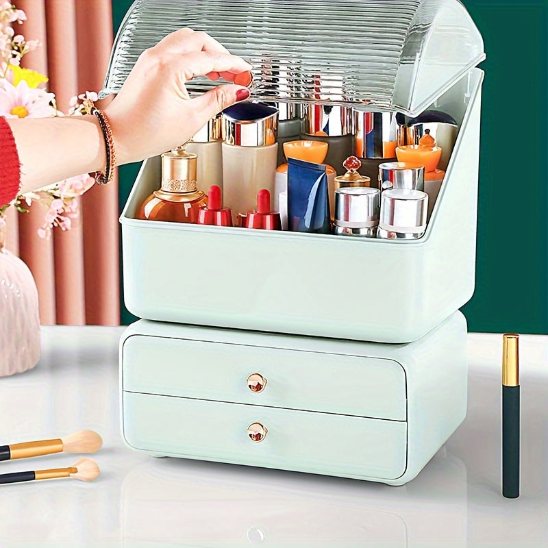 Makeup Drawer Storage Box With Lid Plastic Skincare Storage Box