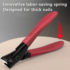 Large Opening Nail Clippers with Sleeve, Outdoor Portable Tool for Thick Nails
