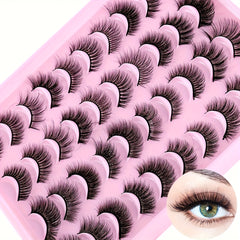 20 Pairs False Eyelashes Natural Fluffy Thick Full Strip Lash Mix Styles