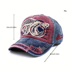 Breathable Shark Embroidery Baseball Cap for Men & Women