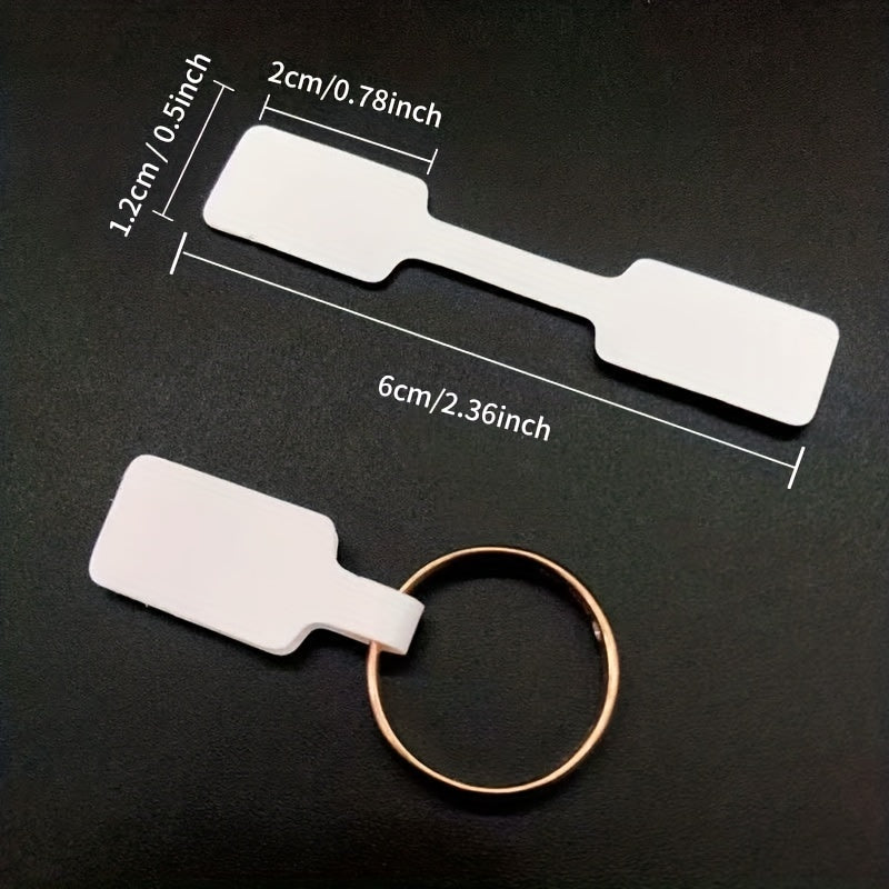 50pcs Self-adhesive Ring Tag for Jewelry Hanging Label