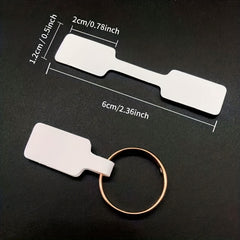 50pcs Self-adhesive Ring Tag for Jewelry Hanging Label