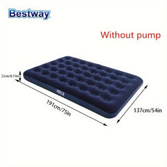 Soft Air Mattress Flocked Tent Moisture Pad Portable Air Bed For Travel