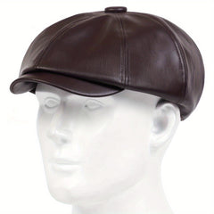Adjustable Ear Protection Newsboy Cap for Men Women