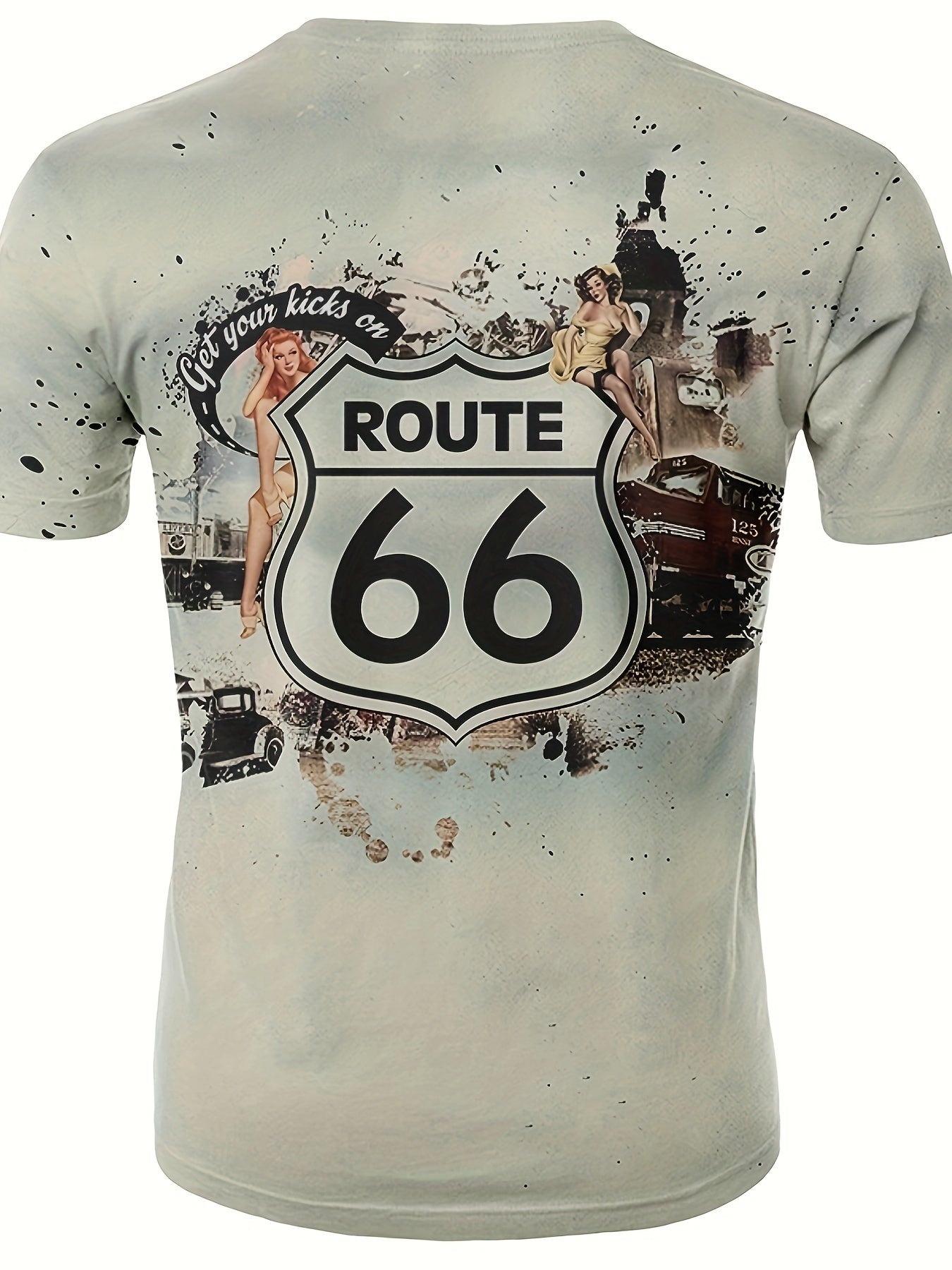 Vintage Graphic Sports T-shirt for Men