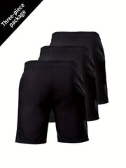 3pcs Men's Sport Shorts for Running Training Workouts