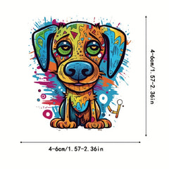 50pcs Colorful Doodle Puppy Cartoon Stickers for Laptop Bike Car Motorcycle
