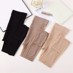Butterfly Jacquard Pantyhose High Waist Slim Footed Stockings