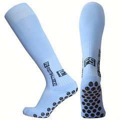 Letter Pattern Soccer Socks Breathable Training Thigh Socks