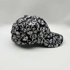 Skull Print Baseball Cap Y2K Vintage Sun Hat Men Unisex Dad Hats