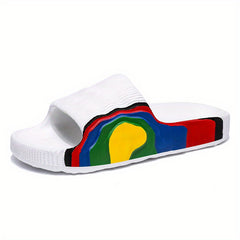 Men's Lightweight Block Slippers Open Toe for Spring & Summer