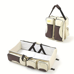 Baby Folding Bed Mommy Bag Portable Shoulder Multifunctional