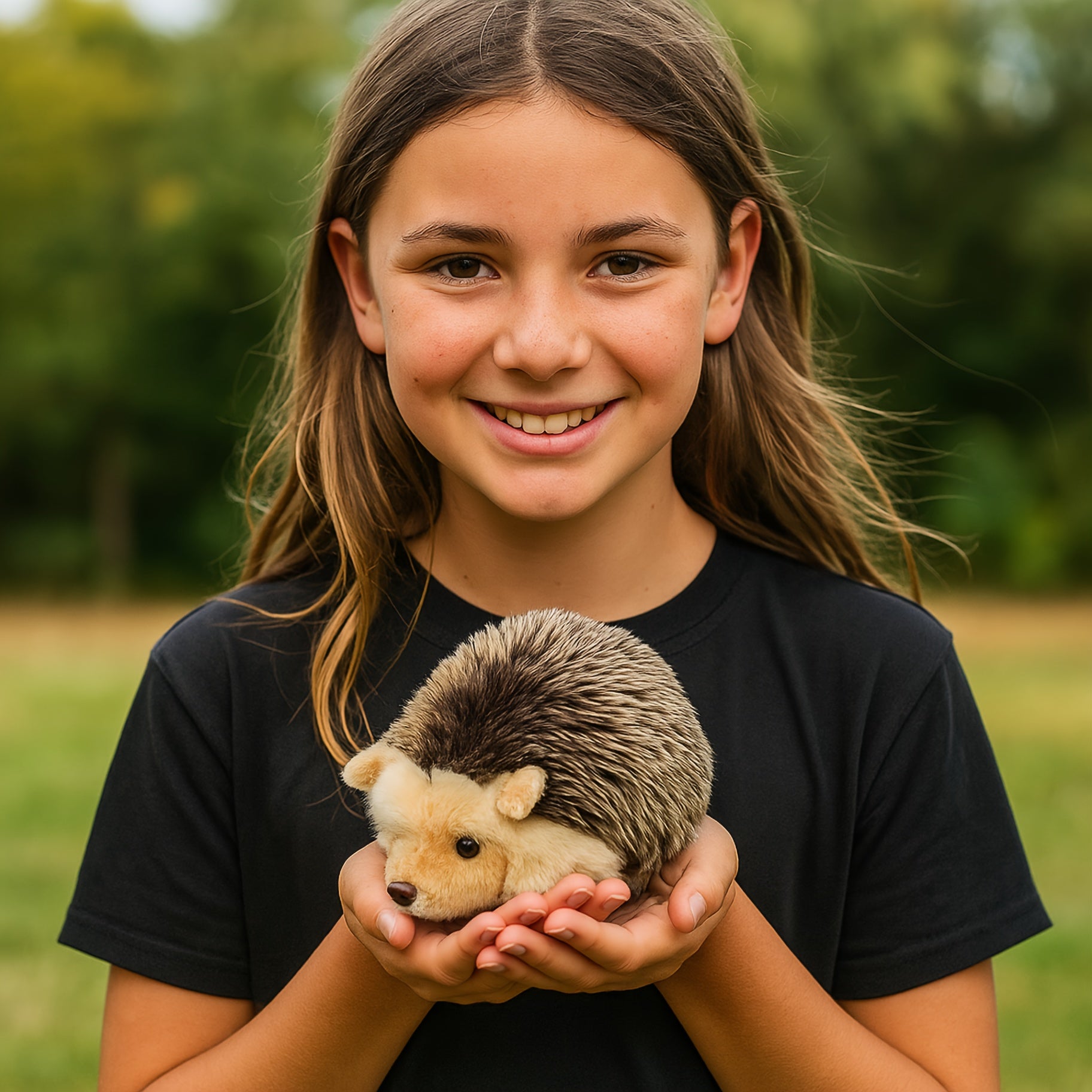 Realistic Hedgehog Plush Toy 19 Soft Stuffed Animal Gift for Kids