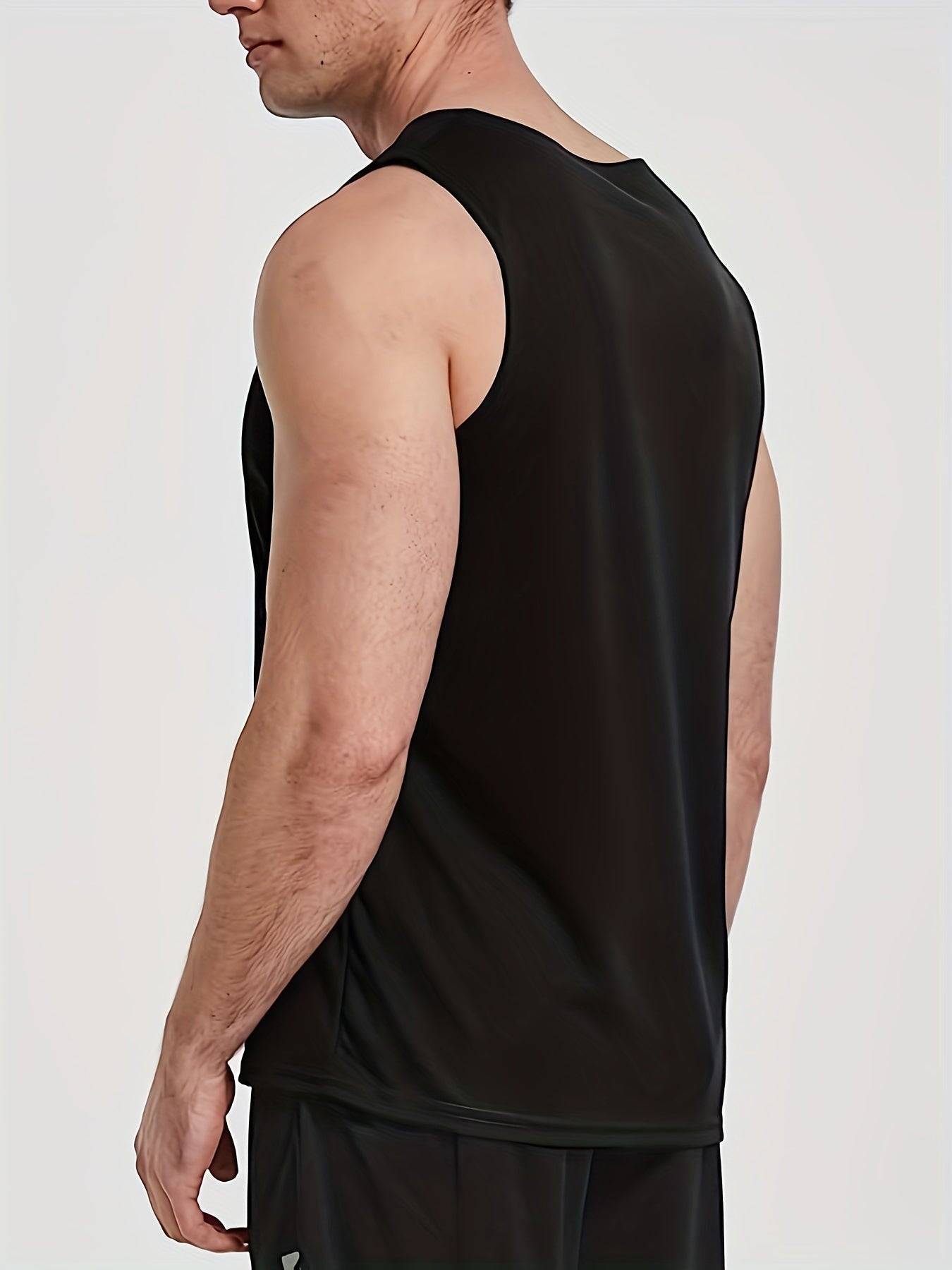5 Pack Men's Workout Tank Tops Sleeveless Mesh Gym Shirt Quick Dry