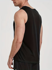 5 Pack Men's Workout Tank Tops Sleeveless Mesh Gym Shirt Quick Dry