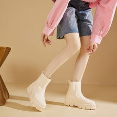 Women's Waterproof Rain Boots Non Slip Flat Water Shoes