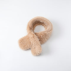 Winter Fur Hat Scarf Warm Bucket Hat For Women Fleece Beanie Hat