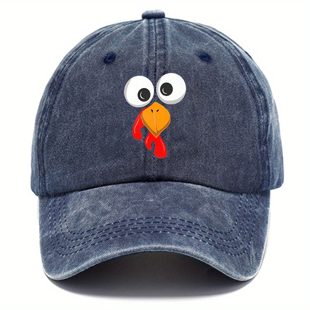 Bird Print Baseball Cap Sun Protection Hat