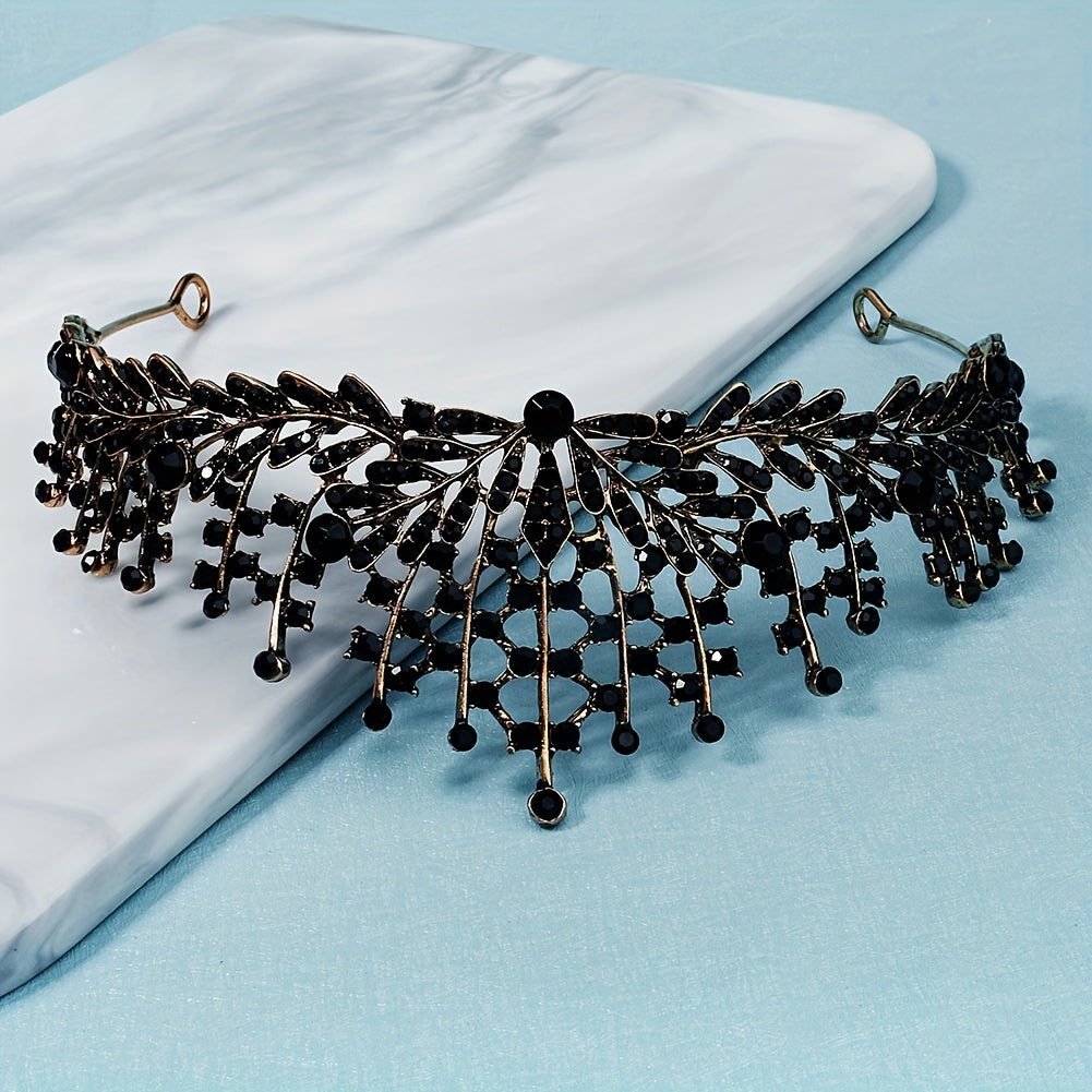 Crystal Headband Tiara Hair Accessory for Prom Birthday