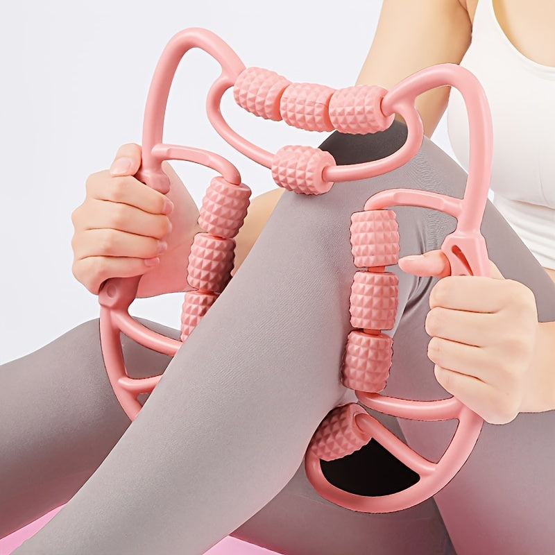 12 Wheel Muscle Roller for Leg Yoga Massage - Calf Shaping Device