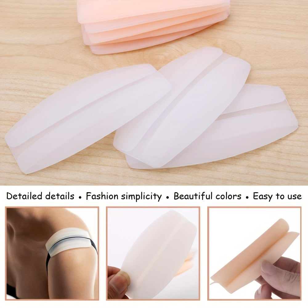 Invisible Silicone Shoulder Pads Non-slip Bra Strap Cushions