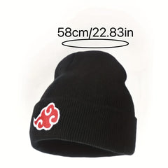 Anime Auspicious Cloud Embroidery Knitted Beanie Men's Cloud Beanie