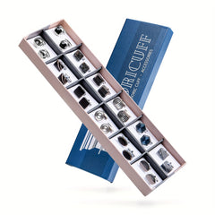 12 Pairs Men's Cuff Links Business Casual Cufflinks