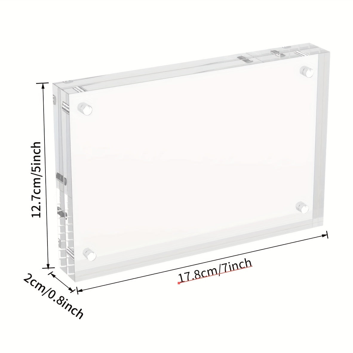 Acrylic Picture Frame 12x17 Double Sided Photo Display
