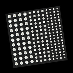 144pcs Mermaid Pearl Makeup Stickers Resin Crystal Sticker Face Decoration